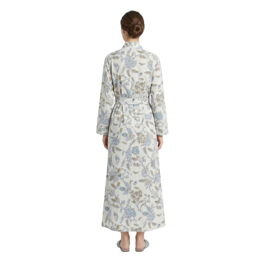 White Vine Bloom-2 – Women’s Cotton Kimono