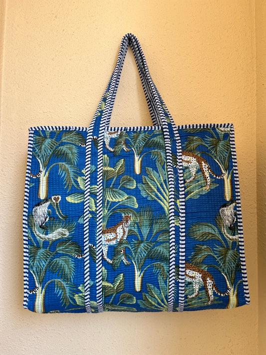 Indigo Blue Forest – Wander Tote Bag 18x18