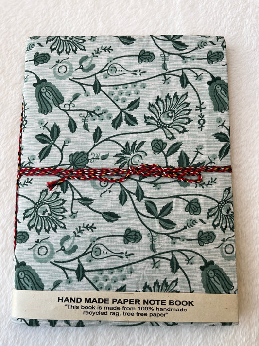 Green Floral – Handcrafted Journal