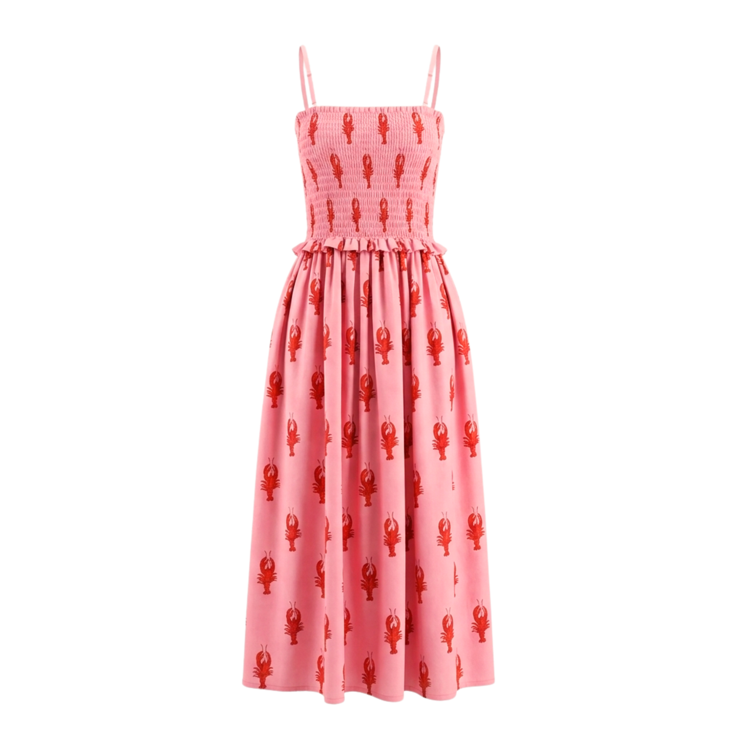 Lobster Love – Pink Coastal Luxe Dress