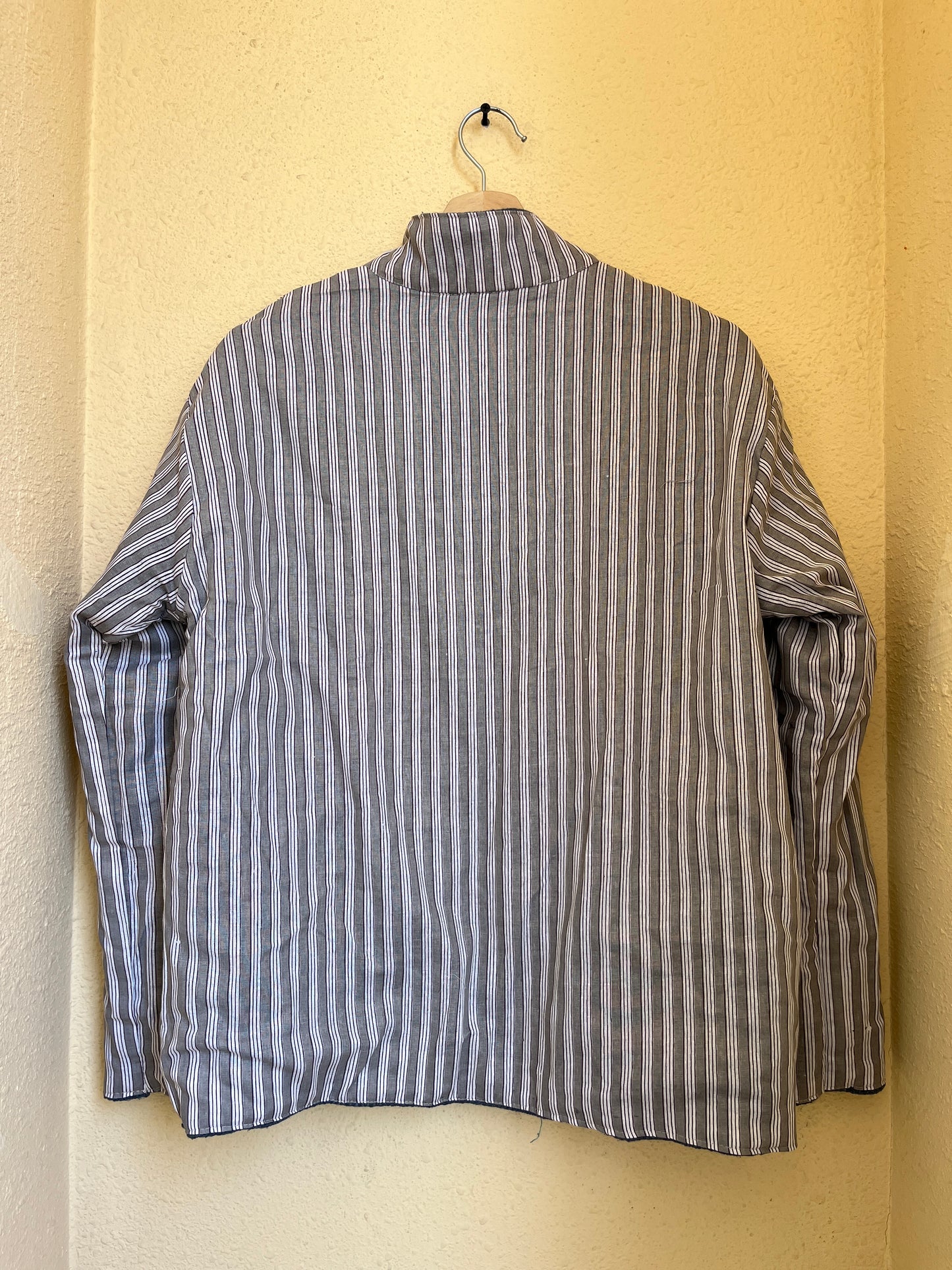 Women's Grey Suzani Reversible Jacket – Artistic Embroidered Statement Jacket