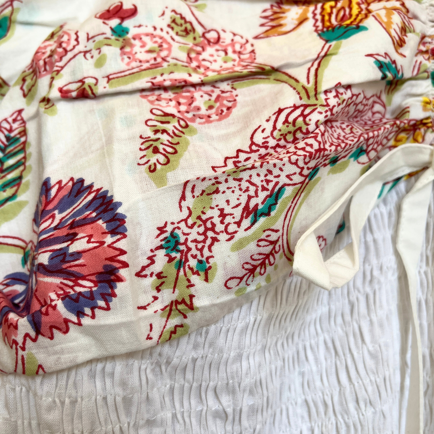 Ivory Bloom – White Floral Luxe Dress