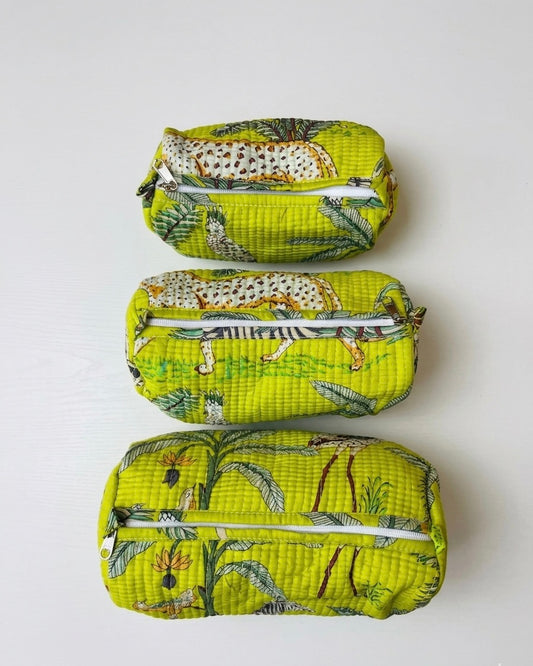 Neon Green Safari – Utility Pouch Pack of 3