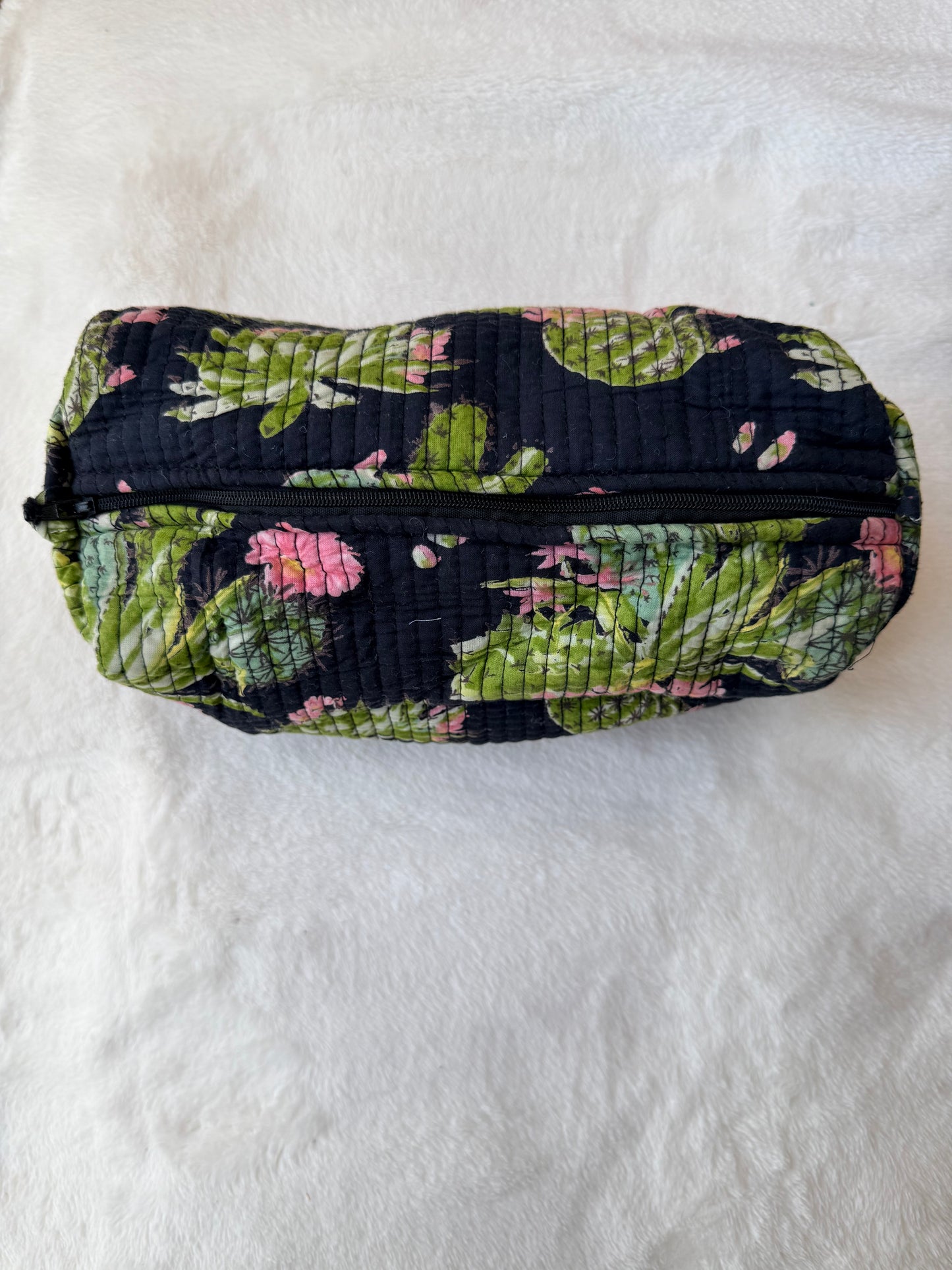 Black Floral-3– Utility Pouch Pack of 3
