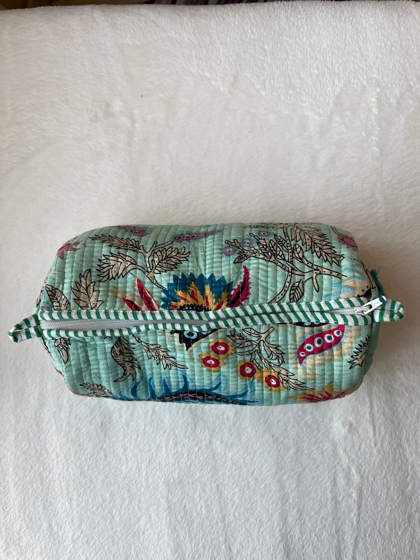 Powder Blue Floral – Utility Pouch Pack of 3