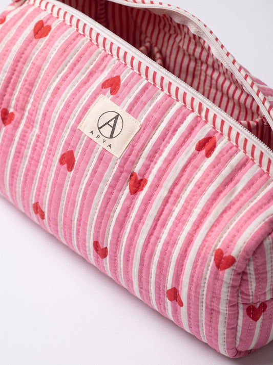 Cute pink heart – Hair Styler Travel bag