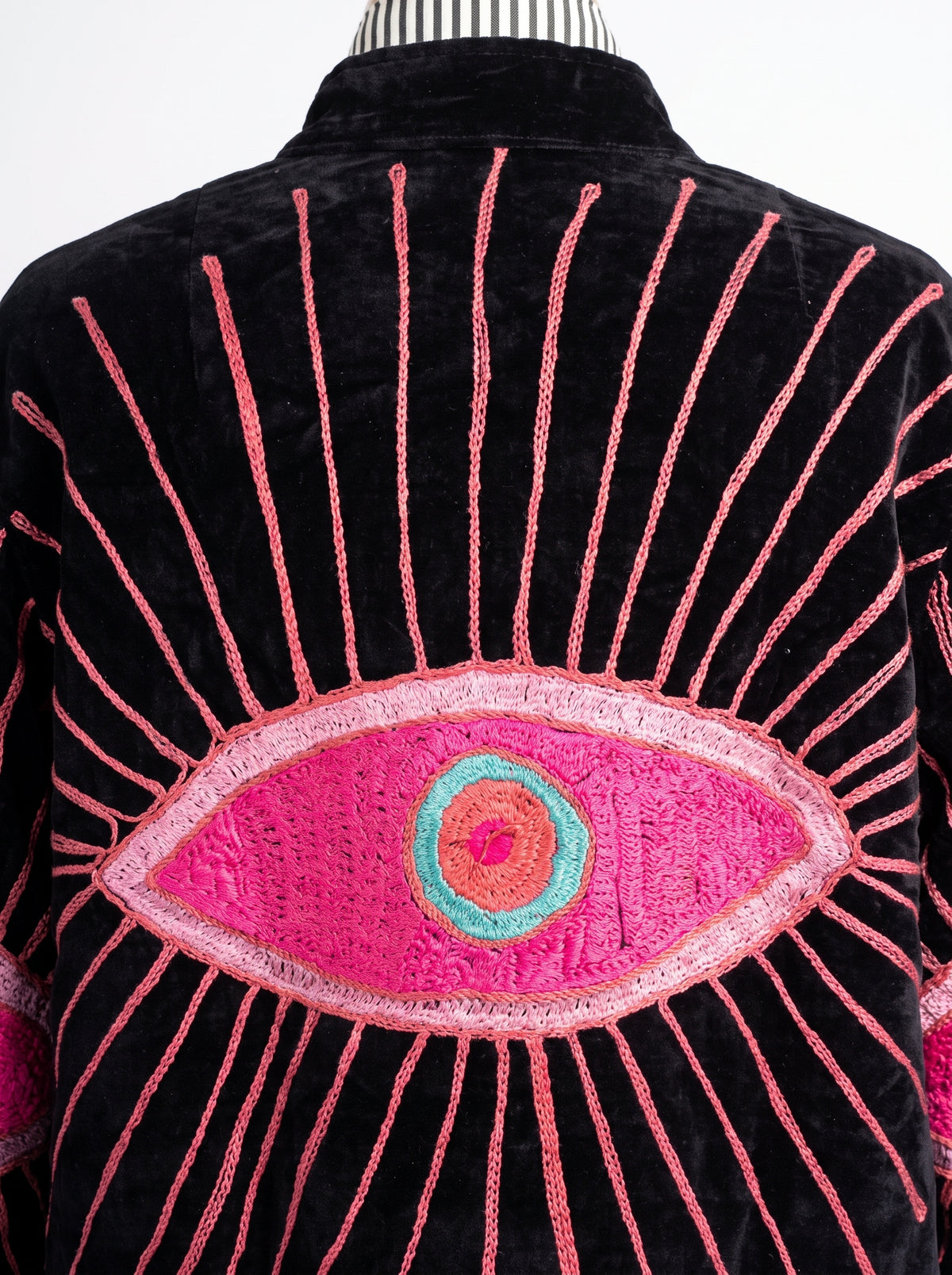 Women's 2011 Suzani Reversible Velvet Jacket – Artistic Embroidered Statement Jacket
