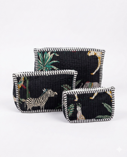 Black Safari Pyramid – Utility Pouch Pack of 3