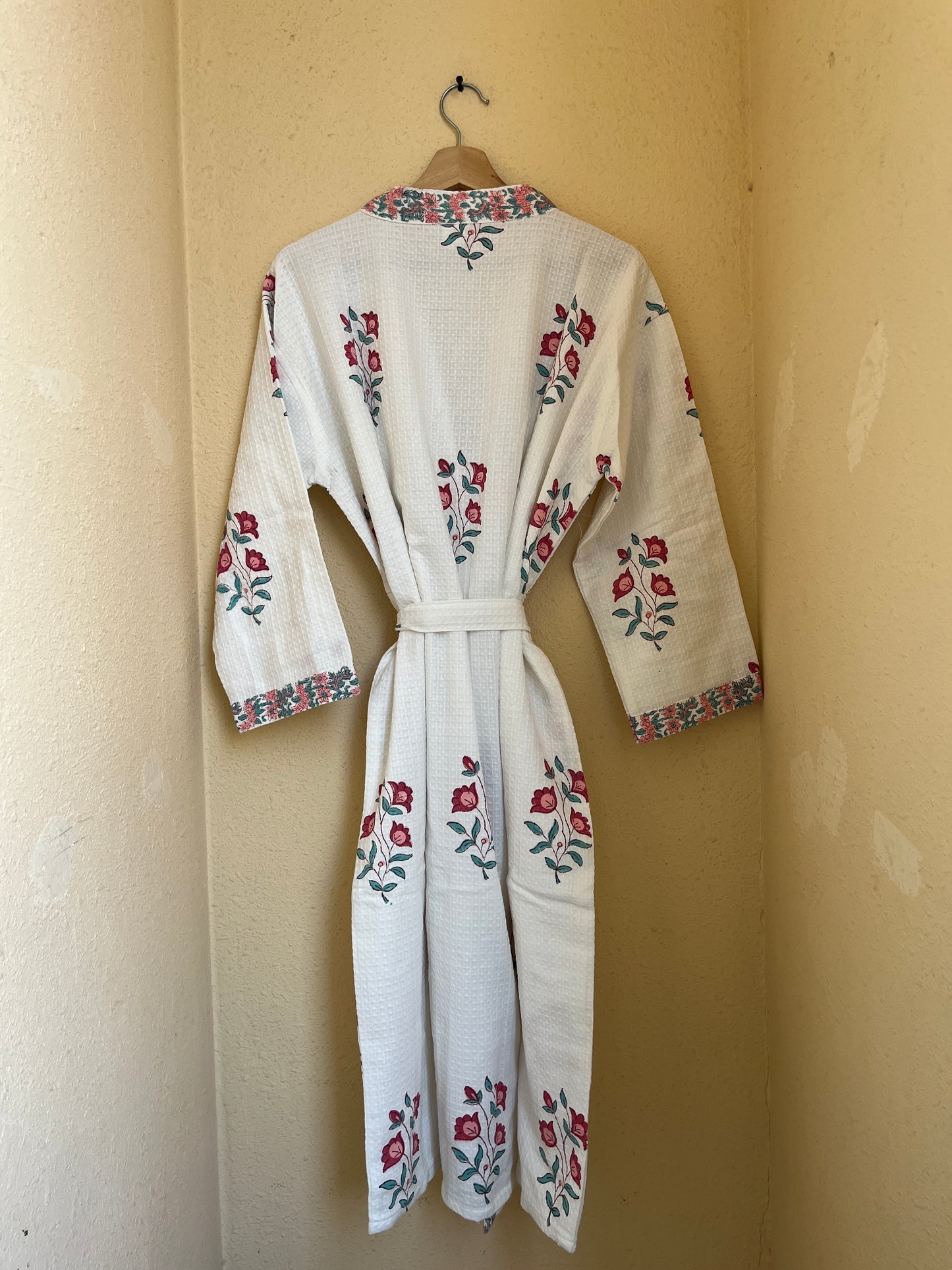 Floral 101 Waffle Bathrobe – Luxury Spa Robe