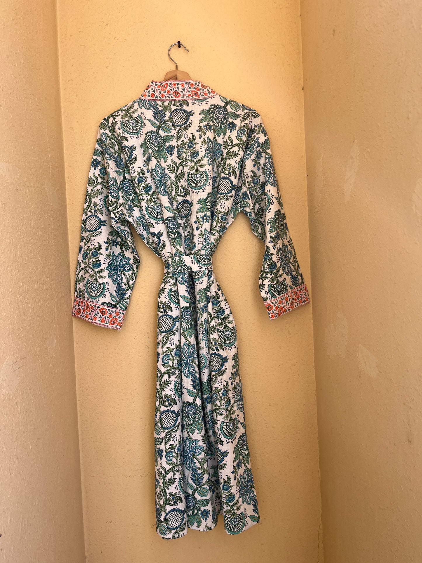 Floral 1016 Waffle Bathrobe – Luxury Spa Robe