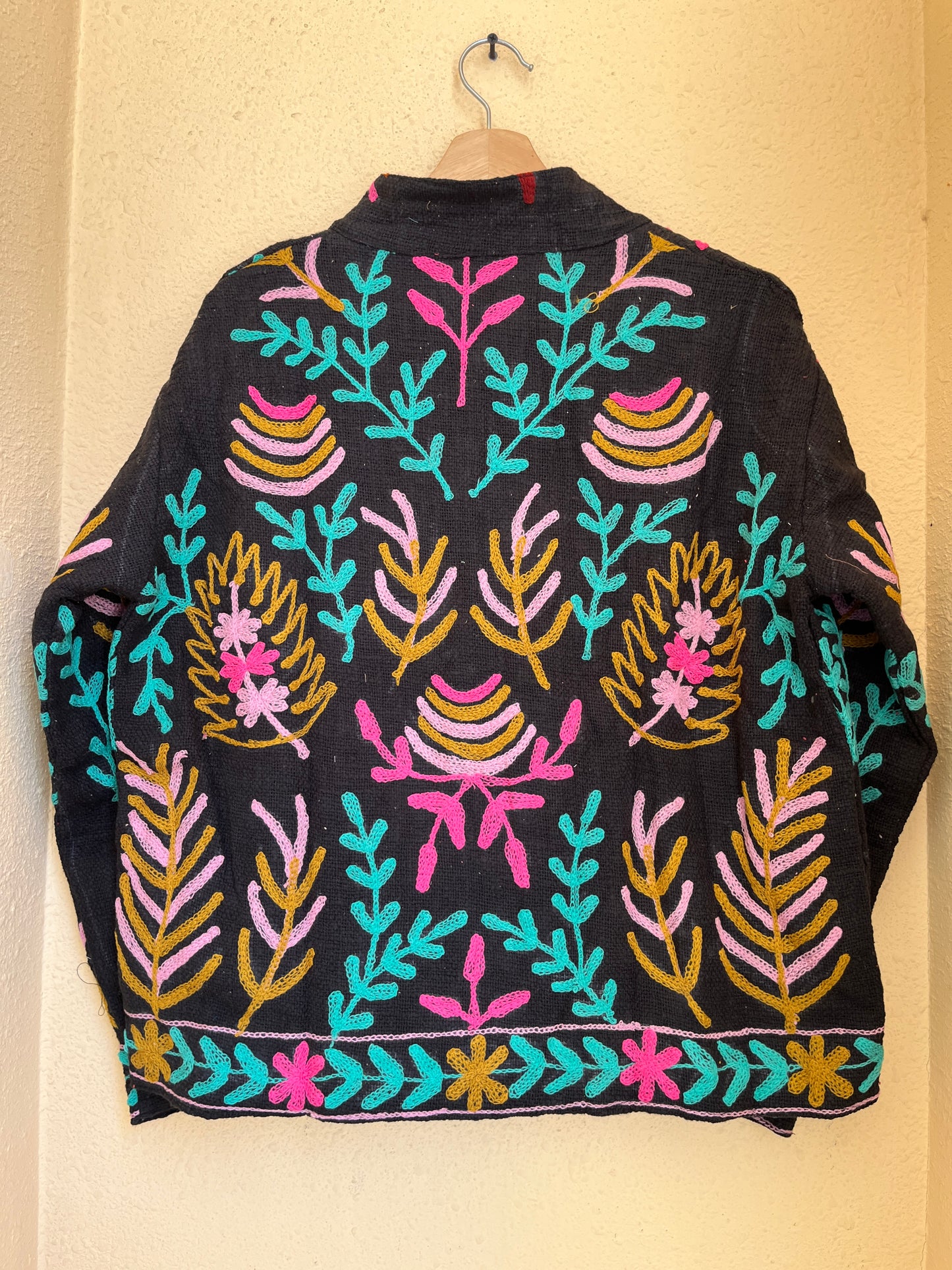Women's 1060 Suzani Reversible Cotton Jacket – Artistic Embroidered Statement Jacket