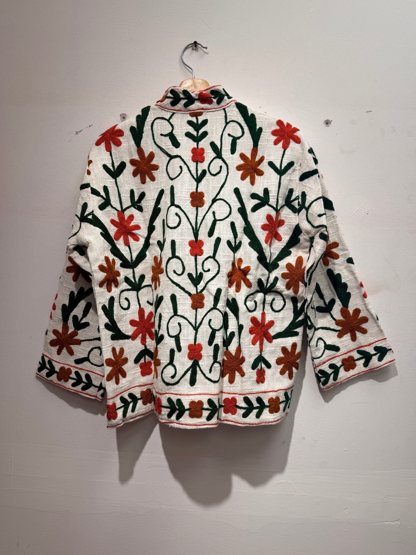 Women's 1010 Suzani Reversible Cotton Jacket – Artistic Embroidered Statement Jacket