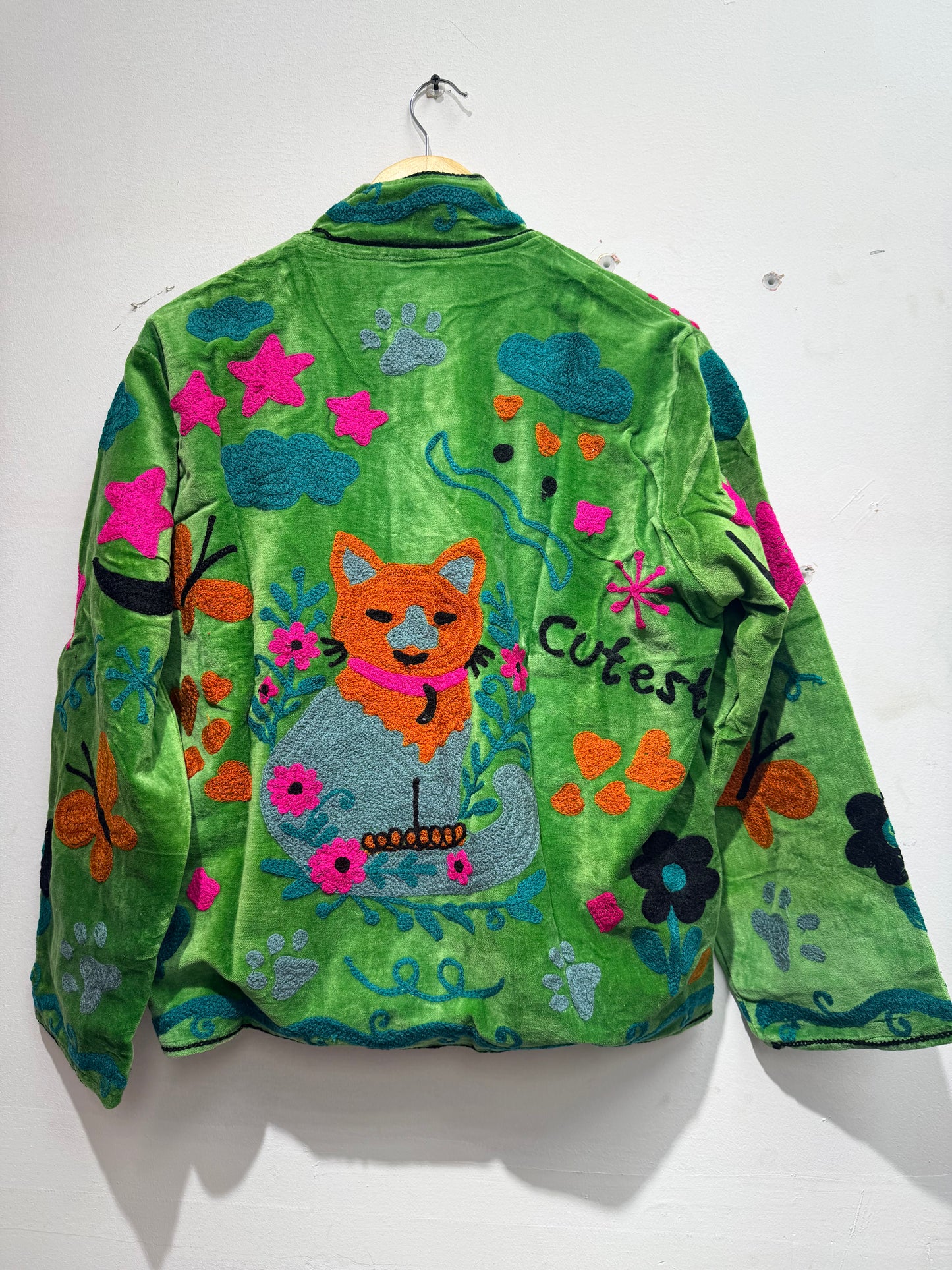 Women's 1017 Suzani Reversible Velvet Jacket – Artistic Embroidered Statement Jacket