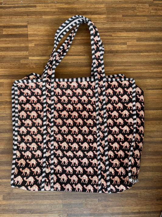 Camel – Wander Tote Bag 18x18