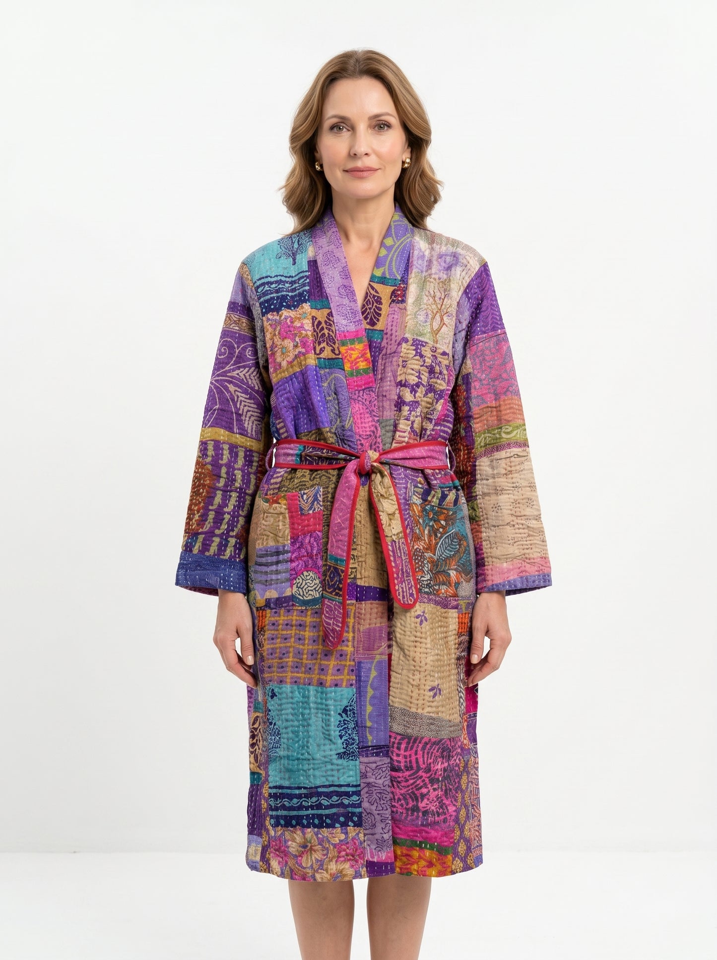 Luxe 105 – Women’s Handcrafted Kantha Cotton Kimono