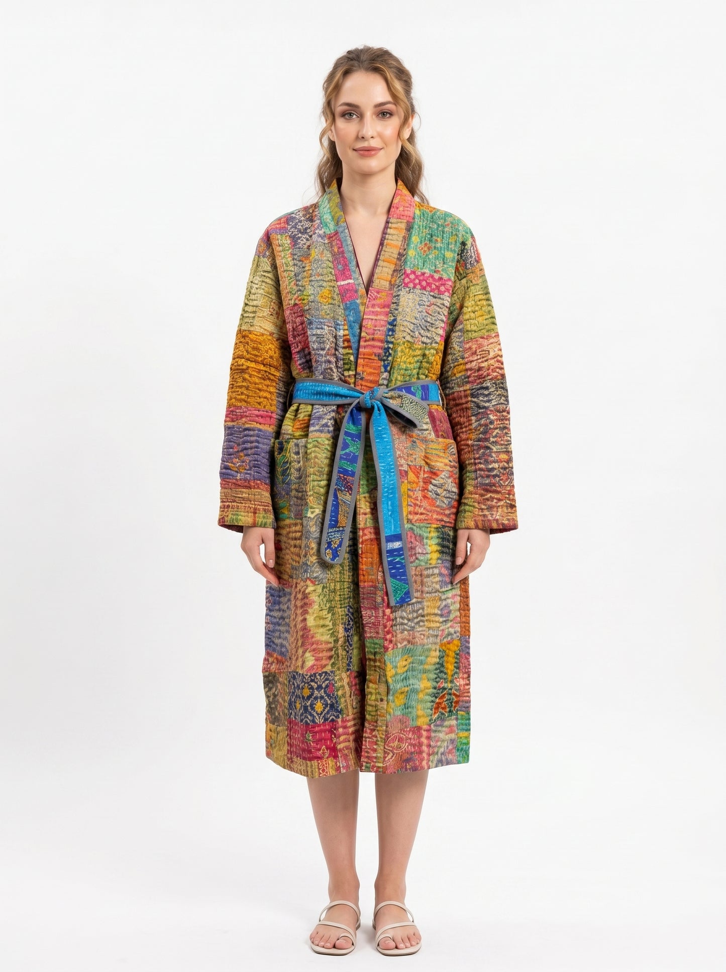 Luxe 102 – Women’s Handcrafted Kantha Cotton Kimono
