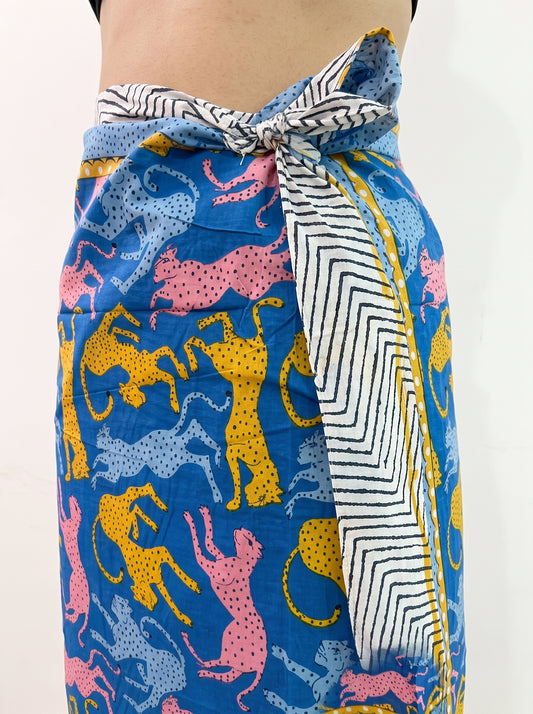 Leopard Party Sarong - Beach Cover