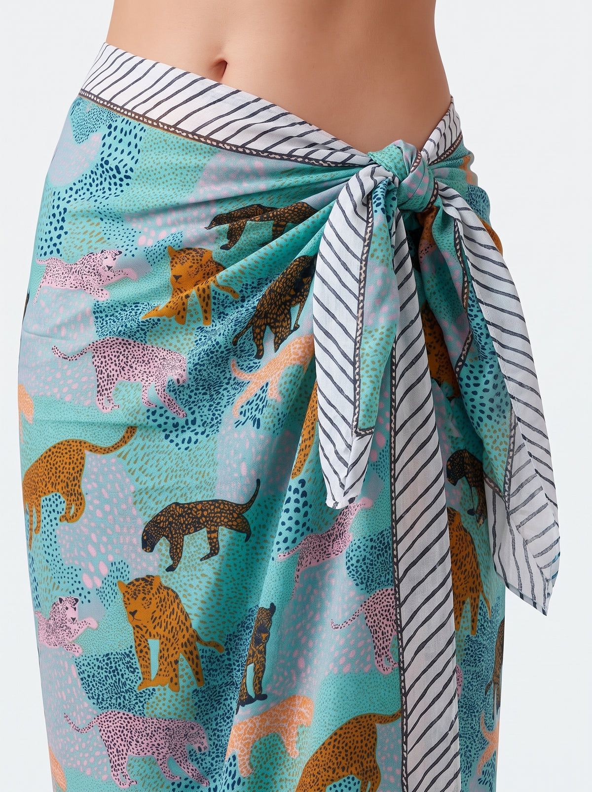 Tropical Sky Blue Sarong - Beach Cover