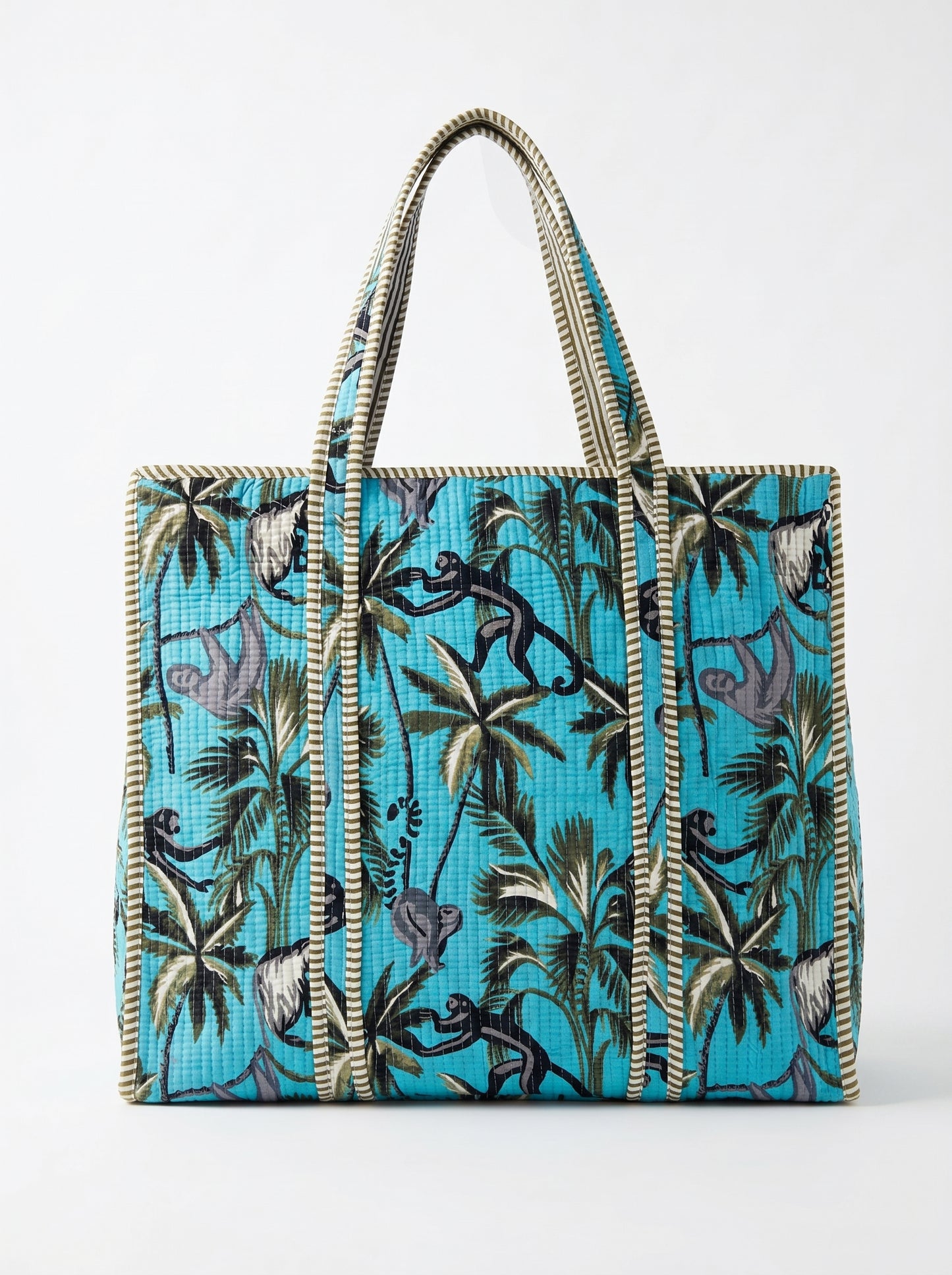 Blue Muse Jungle – Wander Tote Bag 18X18