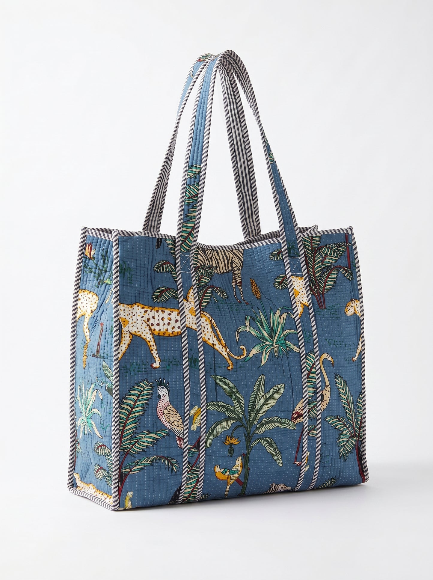Smoke Blue Safari – Wander Tote Bag 18X18