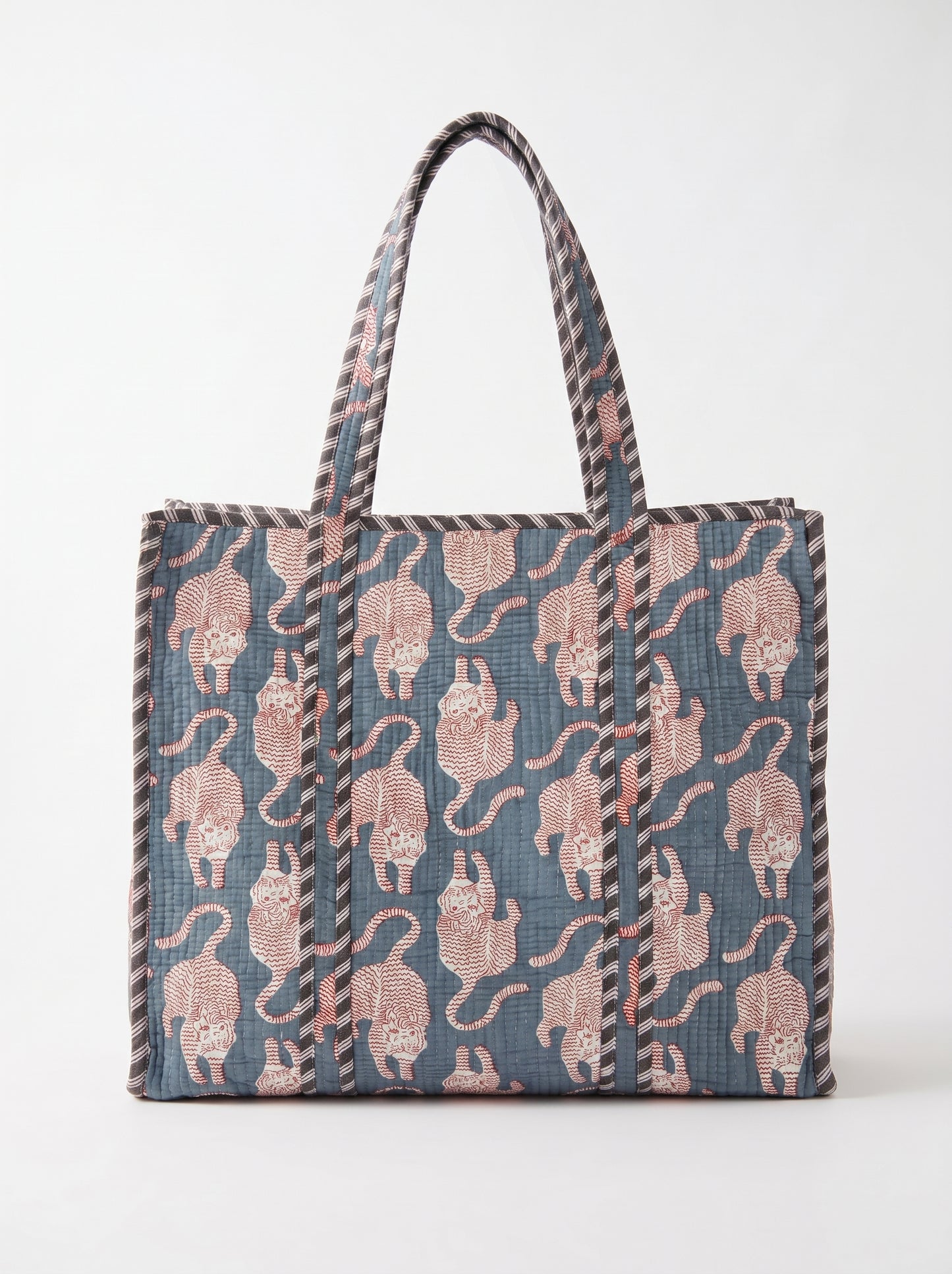 Grey Royal Tiger – Wander Tote Bag 18X18