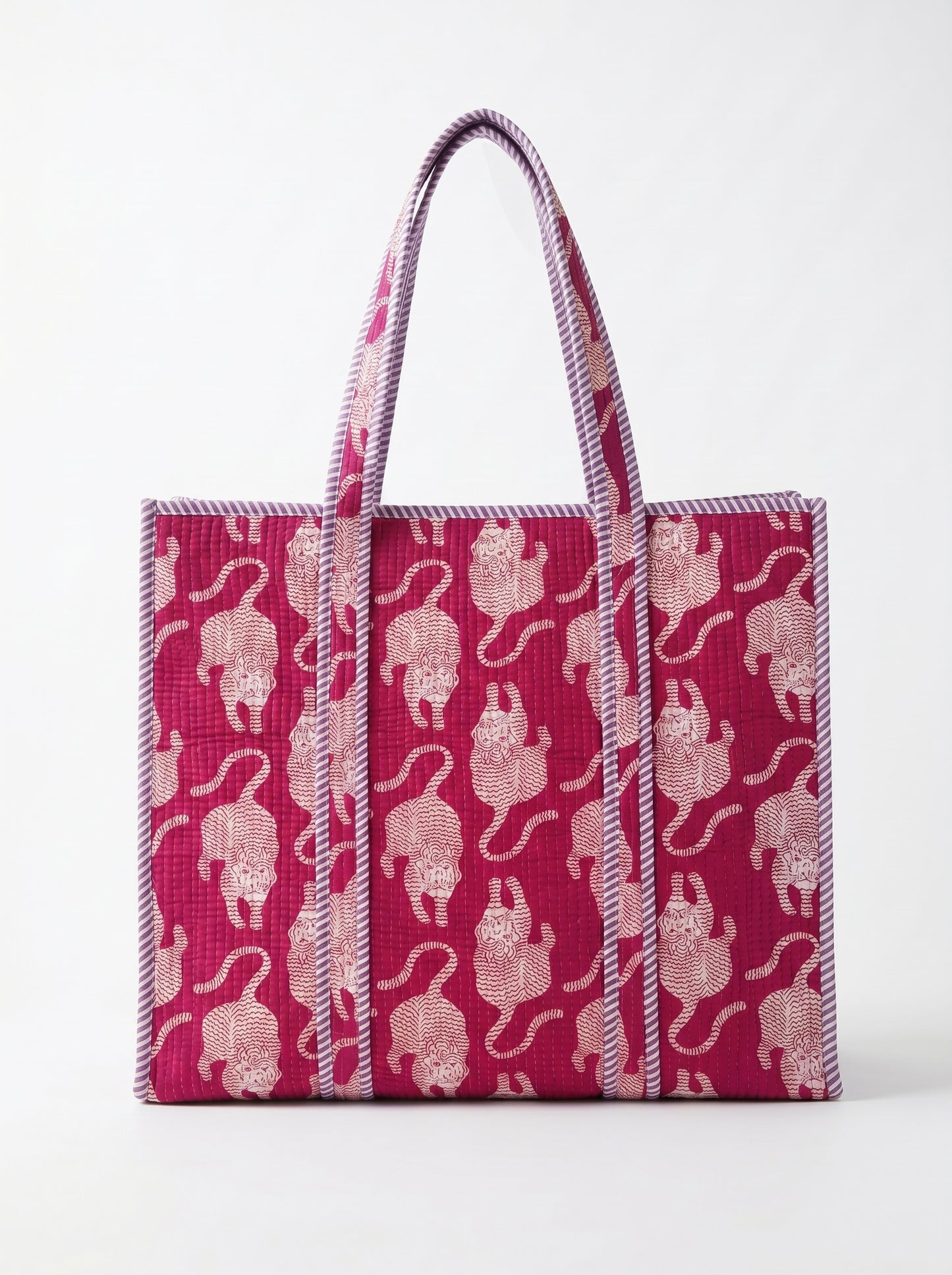 Pink Royal Tiger – Wander Tote Bag 18X18