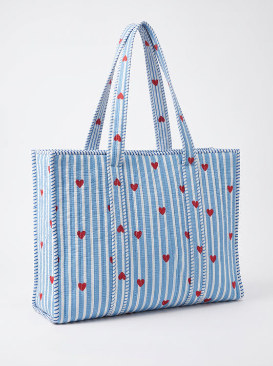 Blueberry Heart - Tote Bag 19X15