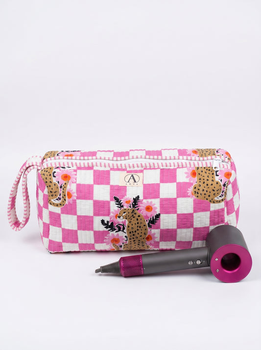 Checkmate Pink Tiger Princess – Hair Styler Travel bag