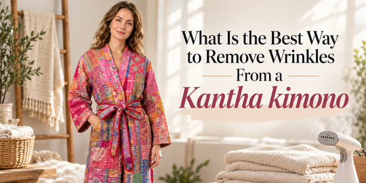 What Is the Best Way to Remove Wrinkles From a Kantha kimono