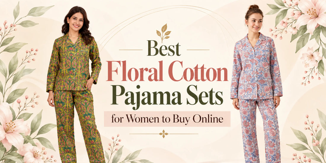 Best Floral Cotton Pajama Sets for Women to Buy Online