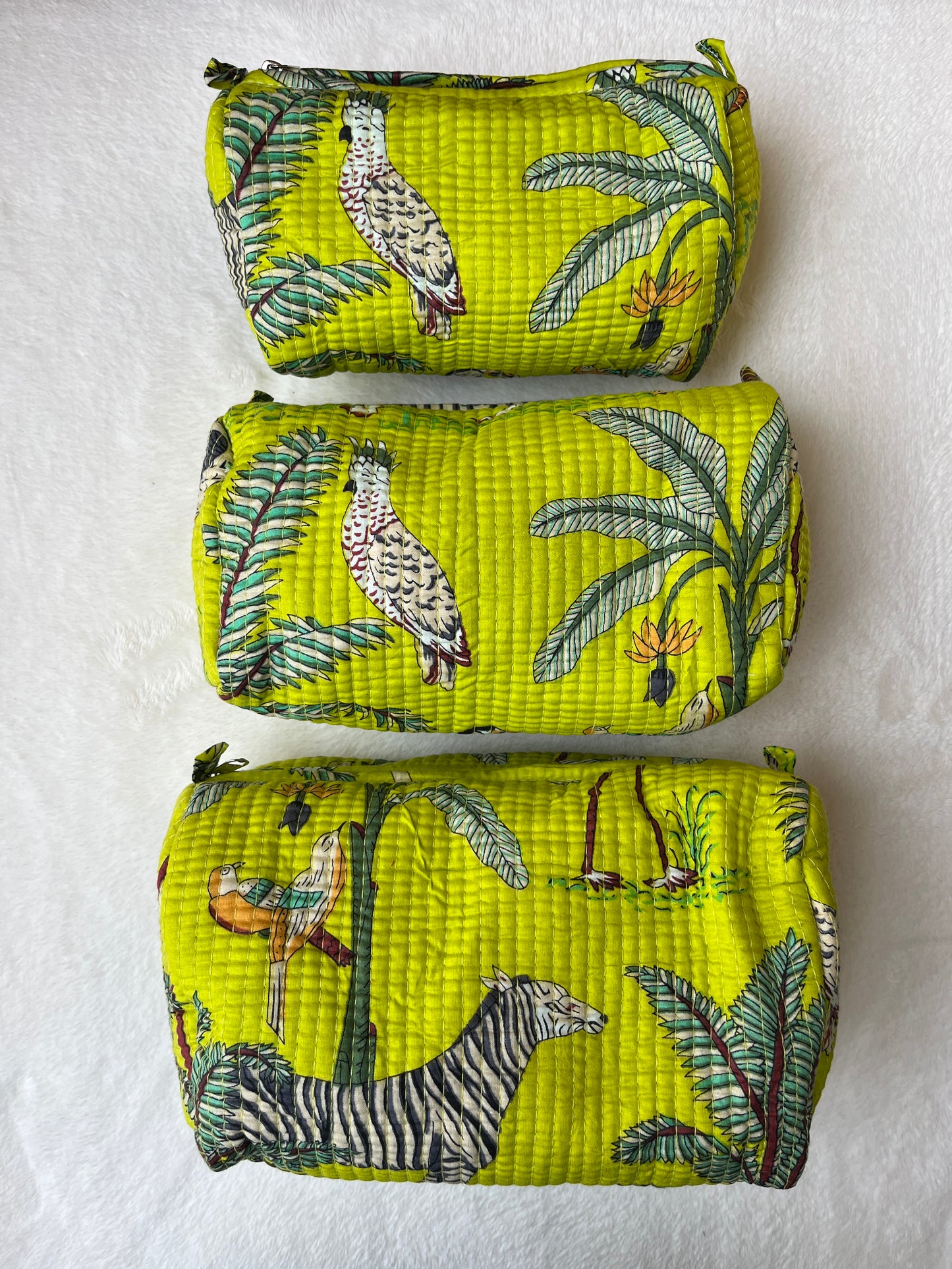Neon Green Safari – Utility Pouch Pack of 3
