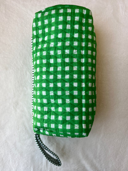 Classic Green Checkered – Hair Styler Travel bag