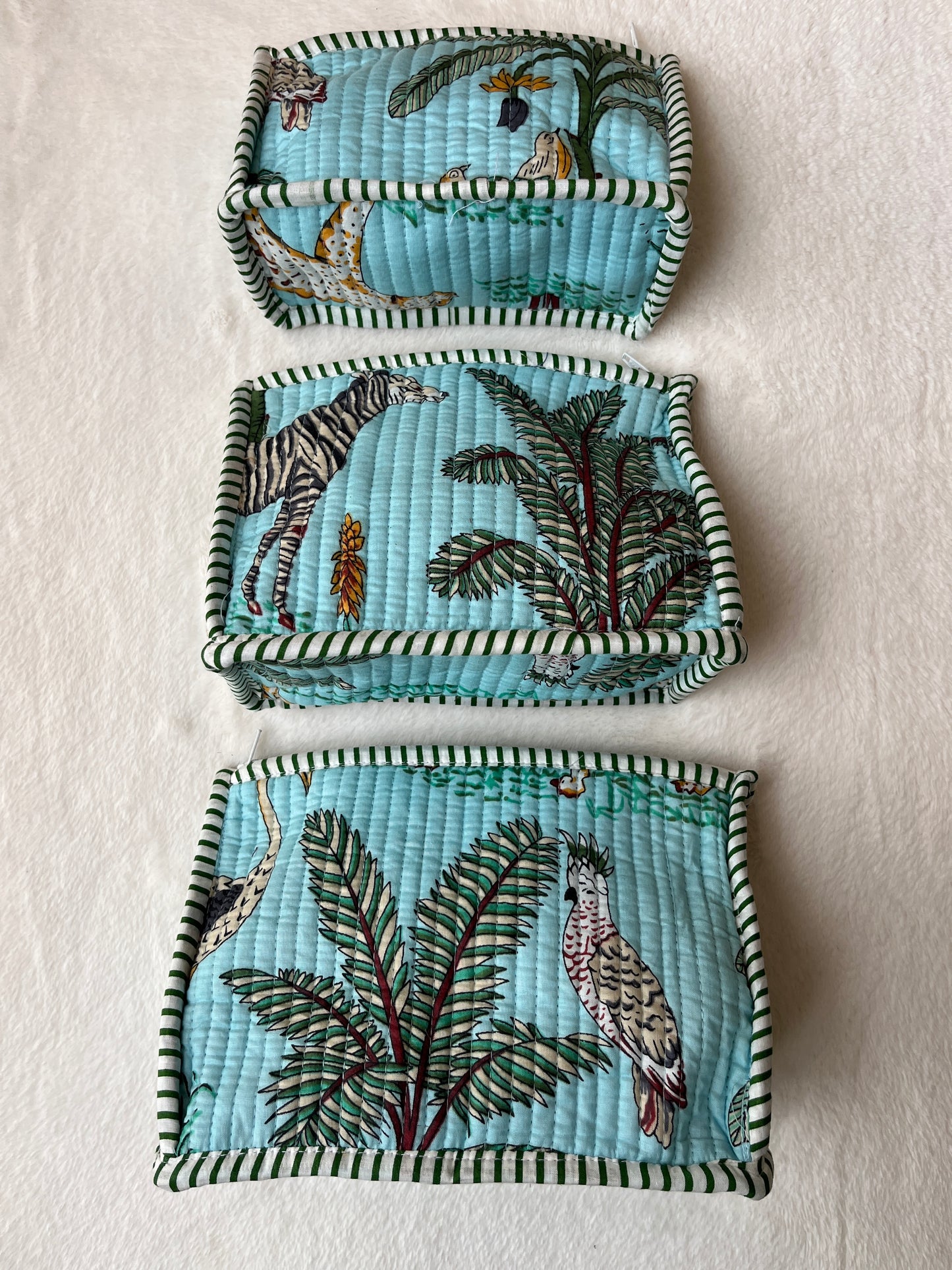 Blue Safari Pyramid – Utility Pouch Pack of 3