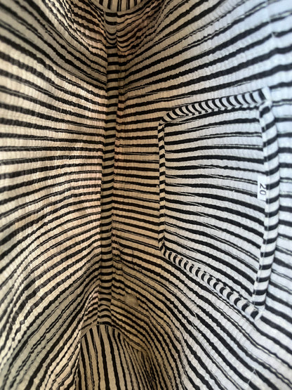 Black Jungle printed Quilted Mini Tote Bag 10X12