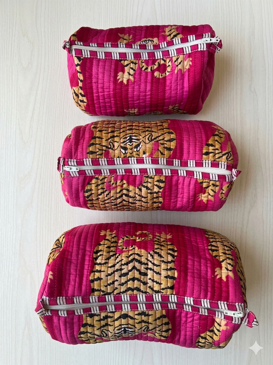 Pink Tiger – Utility Pouch Pack of 3