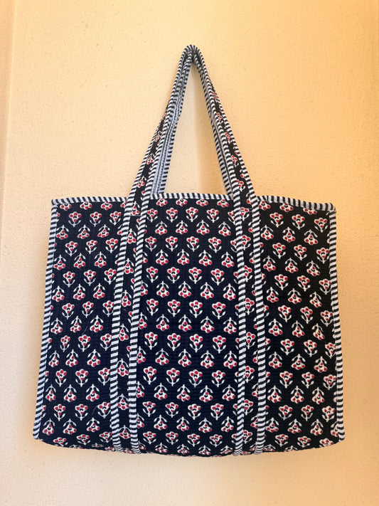 Scarlet Red Mini Bloom – Muse Tote Bag 16X16