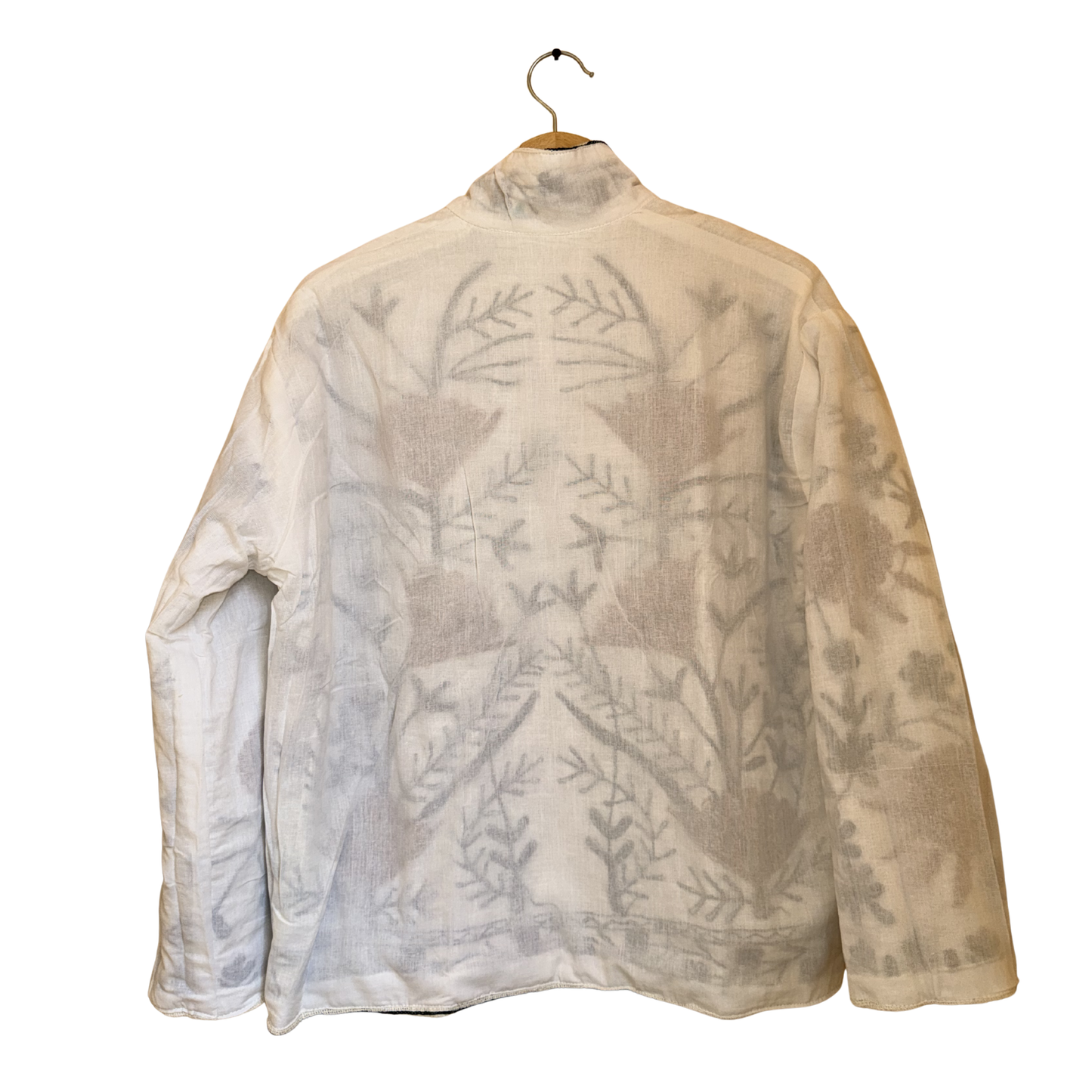 Women's Earth Bloom Suzani Reversible Cotton Jacket – Artistic Embroidered Statement Jacket