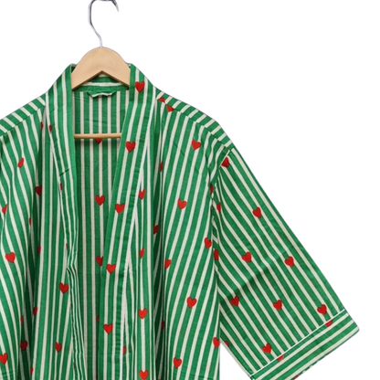 Green Love Riot – Women’s Cotton Kimono
