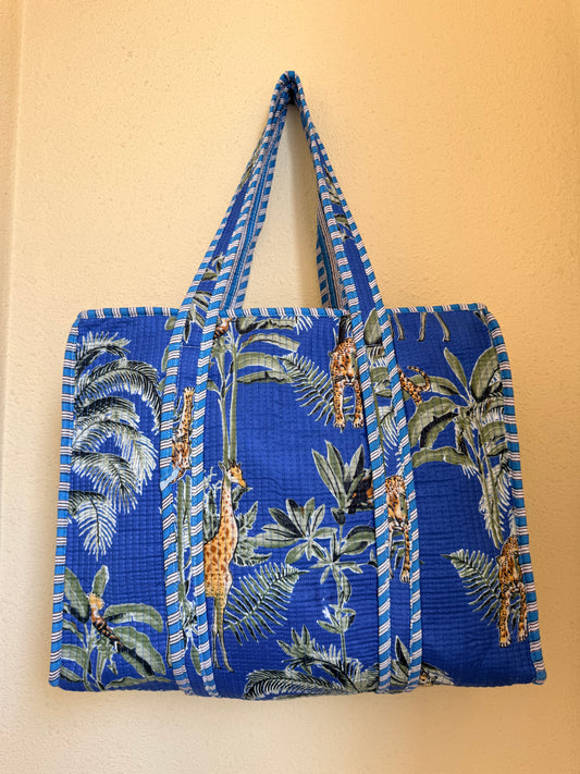 Indigo Blue Forest – Muse Tote Bag 16X16