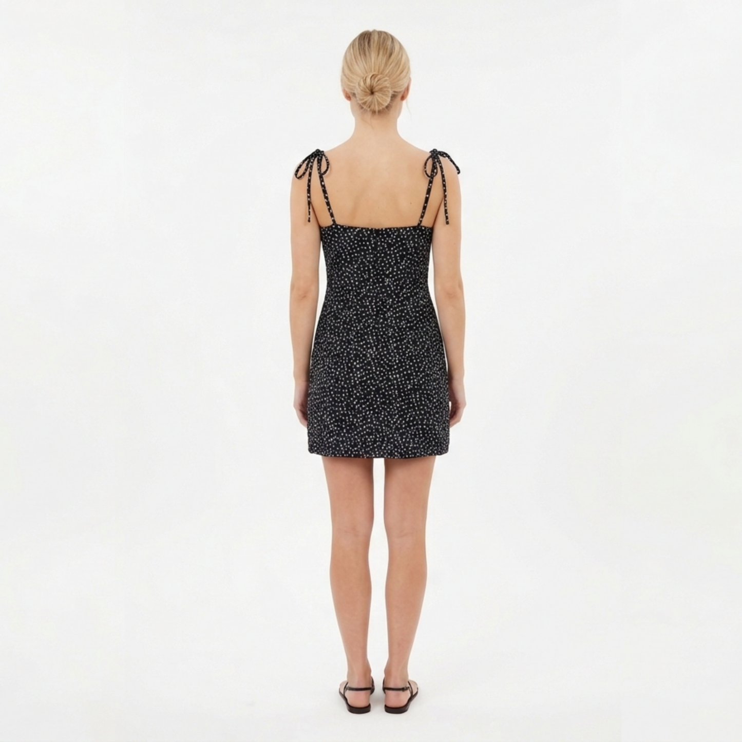 Polka Dot – Black & White Luxe Dress