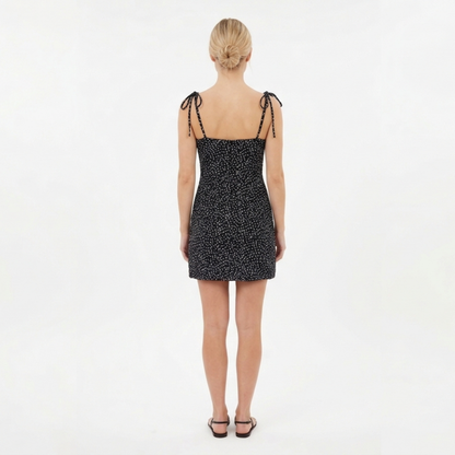 Polka Dot – Black & White Luxe Dress
