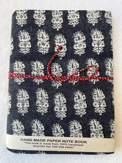 Midnight Black Blossom – Handcrafted Journal
