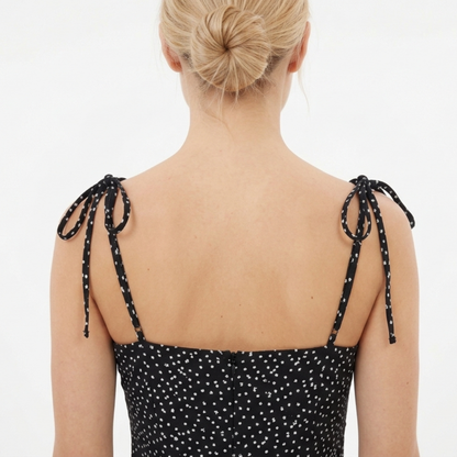 Polka Dot – Black & White Luxe Dress