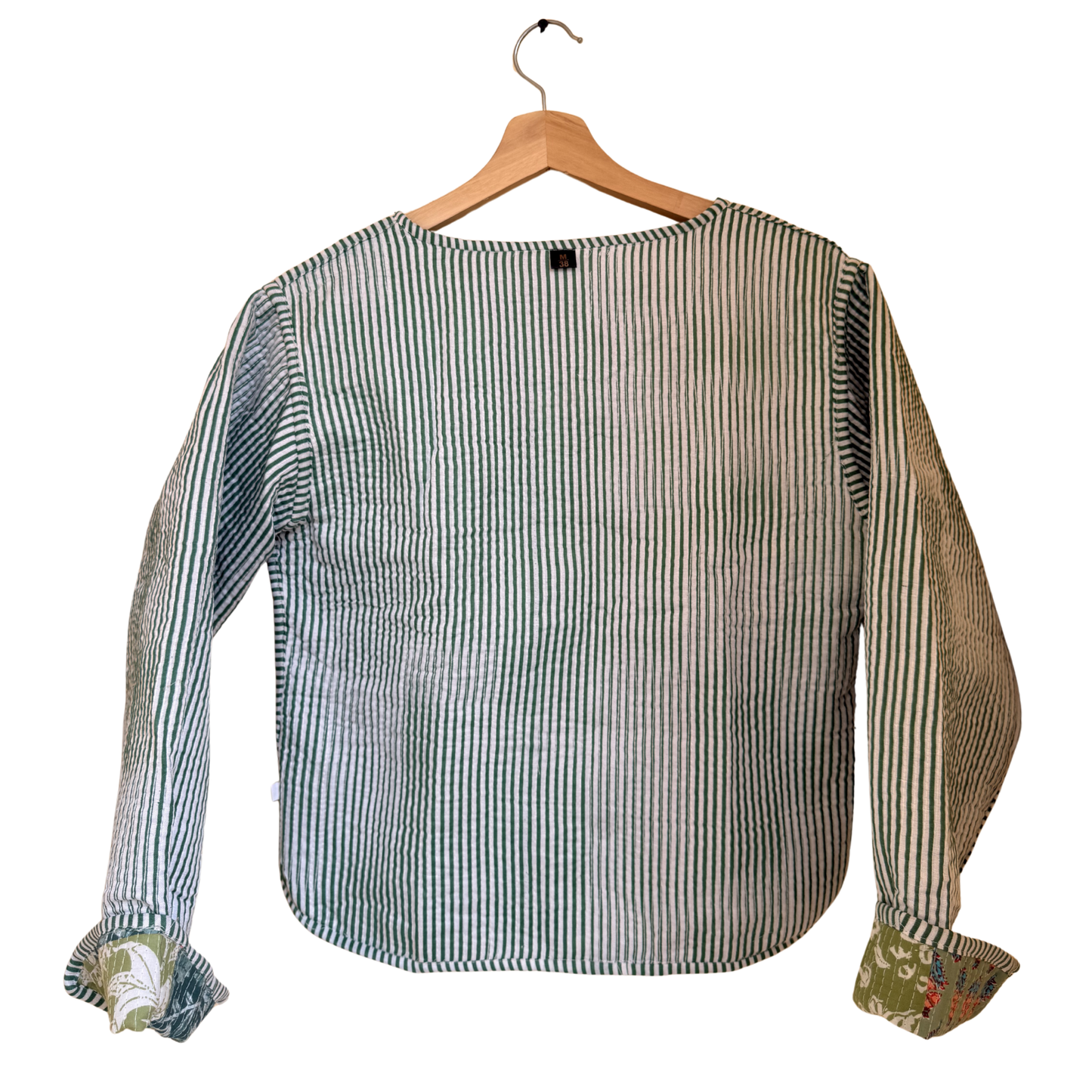 Green Meadow – Patchwork Cotton Quilted Reversible Jacket