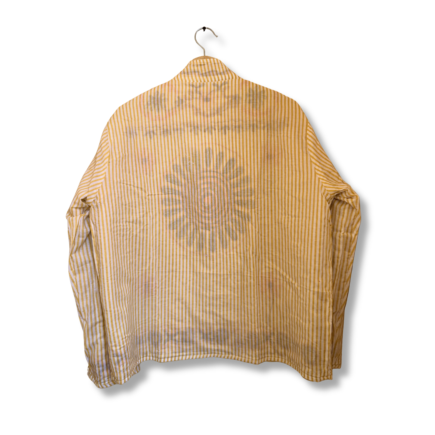 Desert Gold Suzani Jacket – Women’s Yellow Velvet Reversible Embroidered Camel Jacket