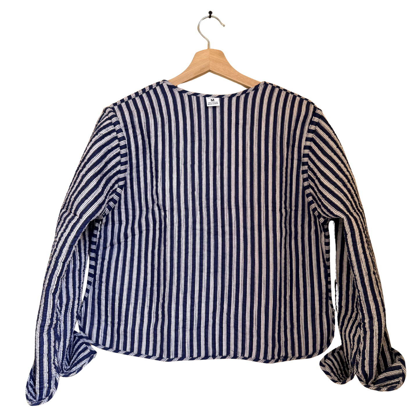 Midnight Blue Indigo – Patchwork Quilted Cotton Reversible Jacket