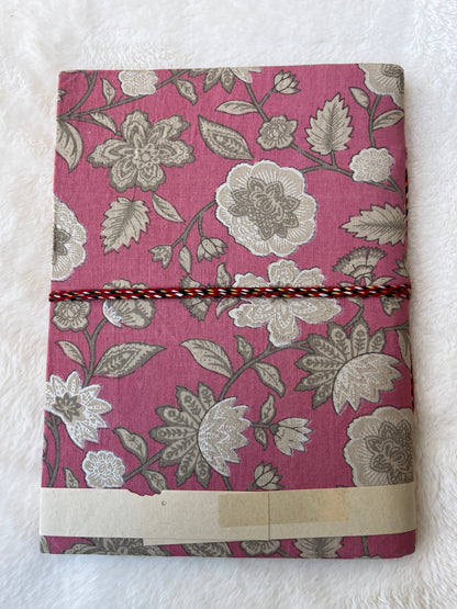 Pink floral- 2 – Handcrafted Journal