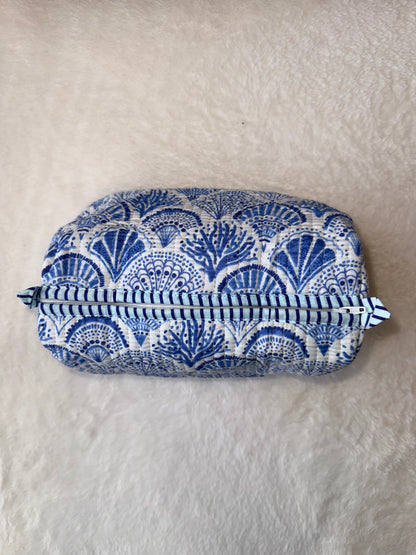 Blue Shell – Quilted Utility Pouch