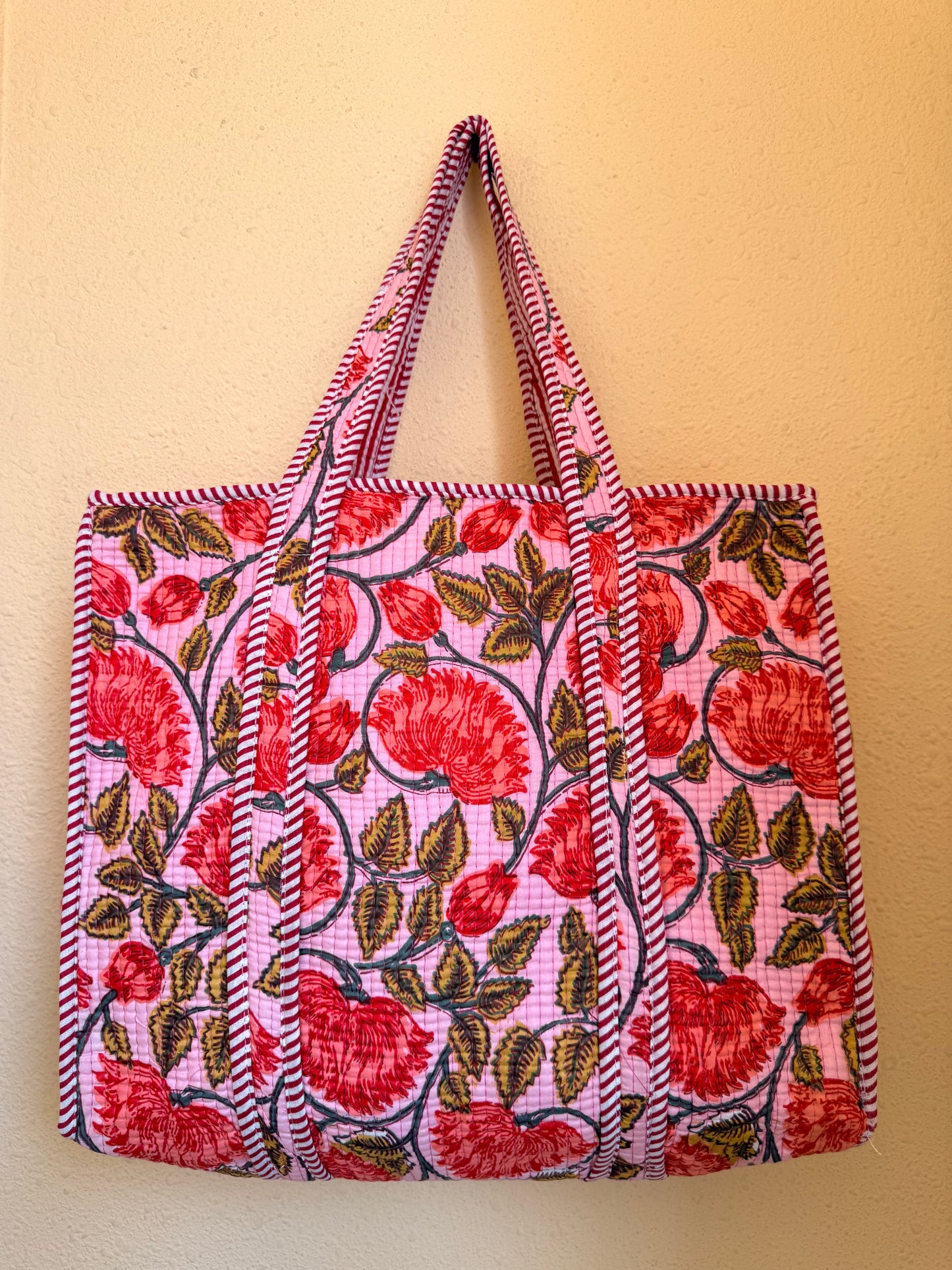 Rosy Red Bloom – Muse Tote Bag 16X16