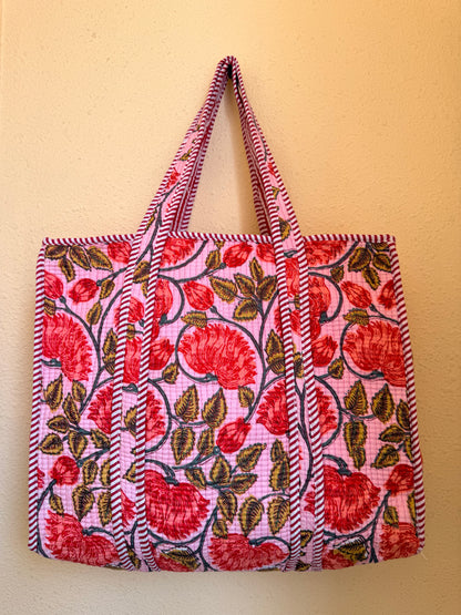 Rosy Red Bloom – Muse Tote Bag 16X16